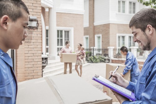 Moving home planning in Brent with boxes and property access
