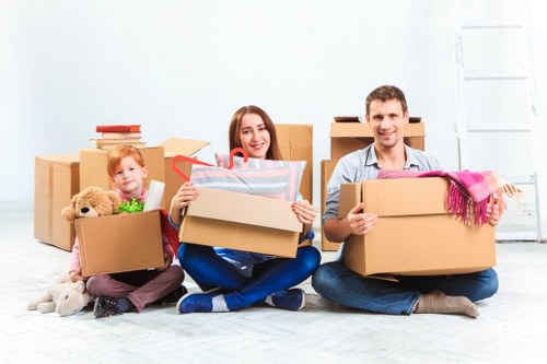 Professional packing and unpacking services in Brent with organized moving boxes