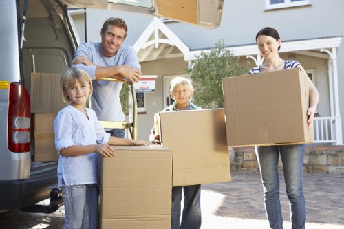 Professional removal team handling a move in Brent