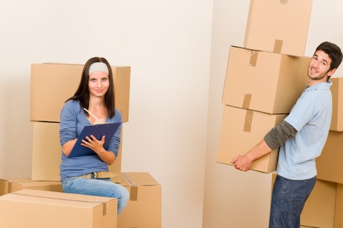 Unpacking boxes and arranging items after a Brent relocation